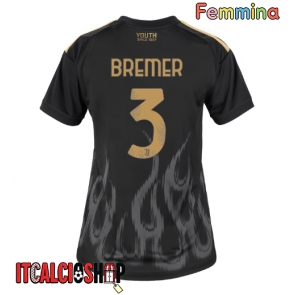 Juventus Gleison Bremer #3 Terza Maglia Femmina 2026-27 Manica Corta